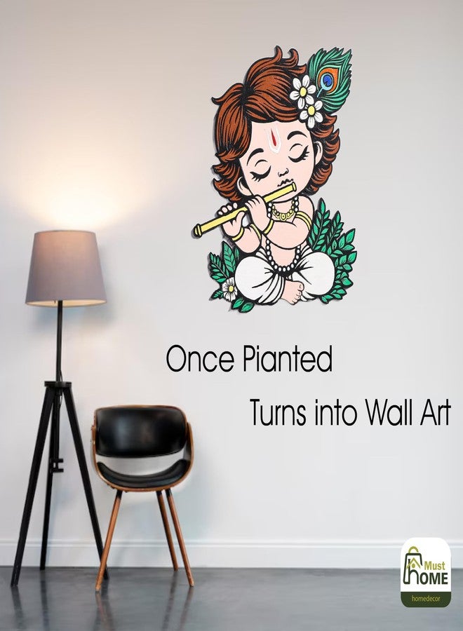 MustHome diy kit for kids | Krishna wall hanging | Art And Craft Kit For Girls 9-12, Diy kit for adult , Diy Creative Toys For Kids , Gift For Girls Age 8+ Year Old And Up, Craft set for kids 6-12 Gift for kids - Image 4